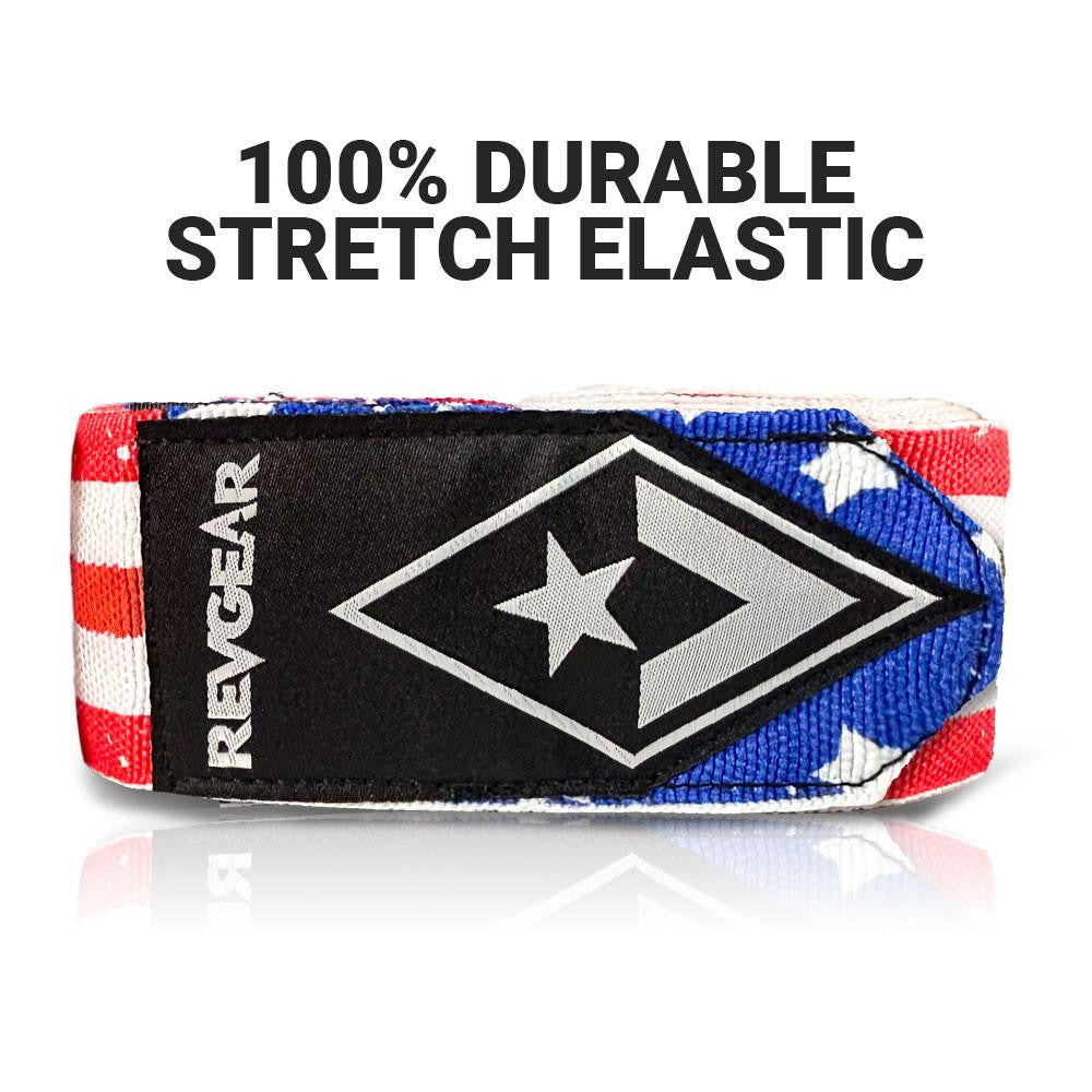 Revgear Pro Series USA Flag Elastic Hand Wraps - 180"