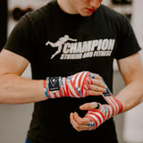 Revgear Pro Series USA Flag Elastic Hand Wraps - 180"
