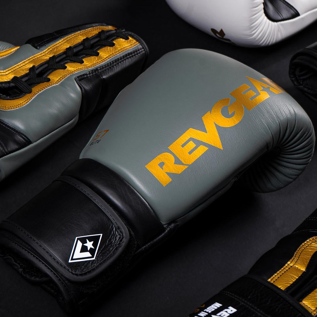 Revgear S7 Leather Sparring Gloves - Hook and Loop