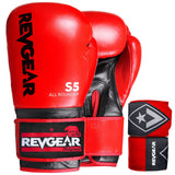 Revgear S5 Boxing Bundle - Red | Boxing Gloves & Handwraps