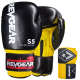 Revgear S5 Boxing Bundle - Yellow - All-Rounder Boxing Gloves & Handwraps