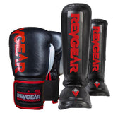 Revgear Sentinel Boxing Glove & Defender Gel Shin Guard Bundle