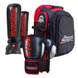 Revgear Sentinel Boxing Bundle: Gloves, Shin Guards & Travel Locker