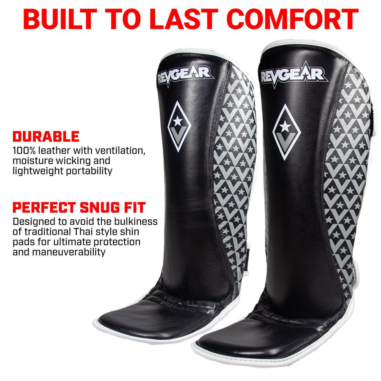 Revgear Superlite MMA Shin Guards | Lightweight Agility for MMA & Kickboxing