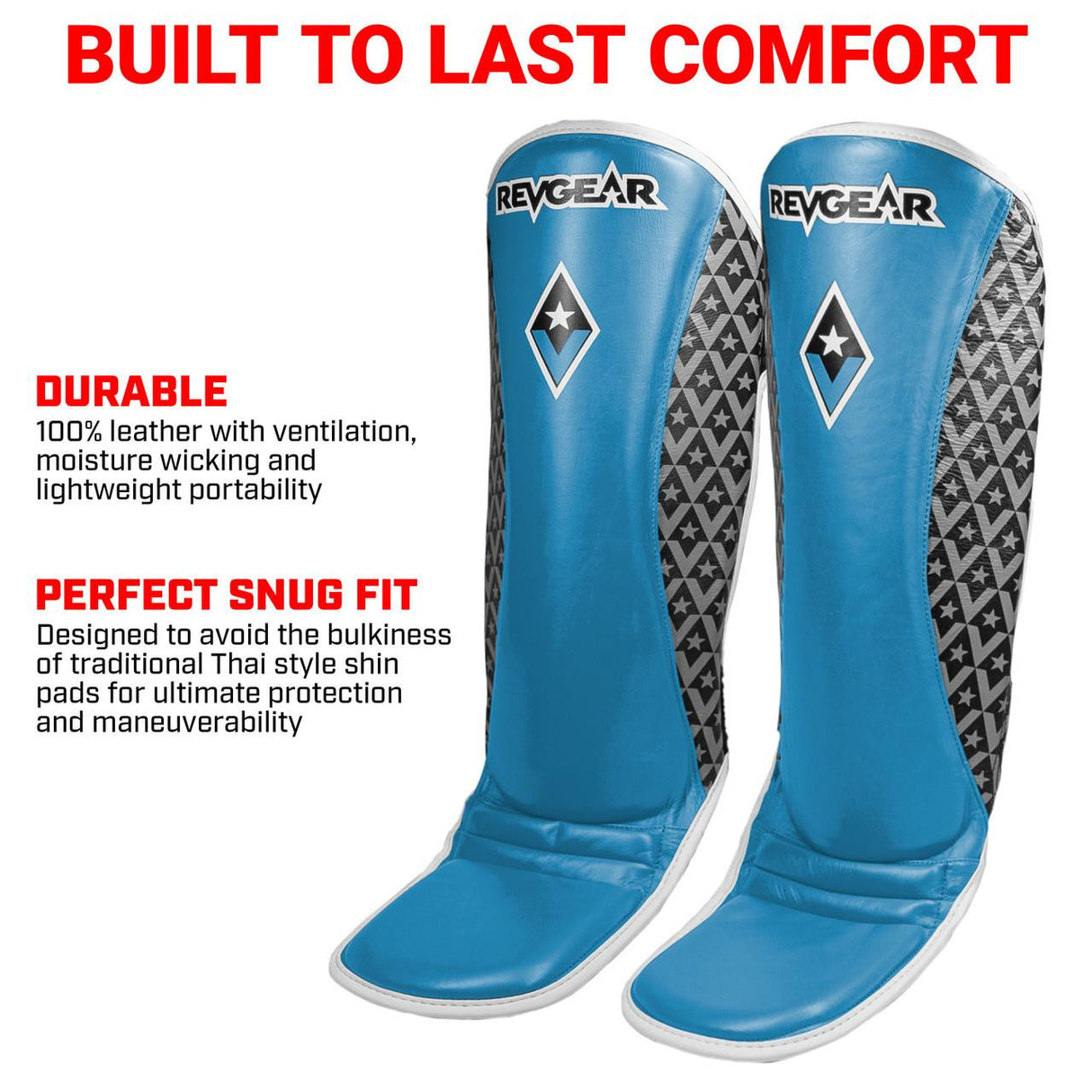 Revgear Superlite MMA Shin Guards | Lightweight Agility for MMA & Kickboxing