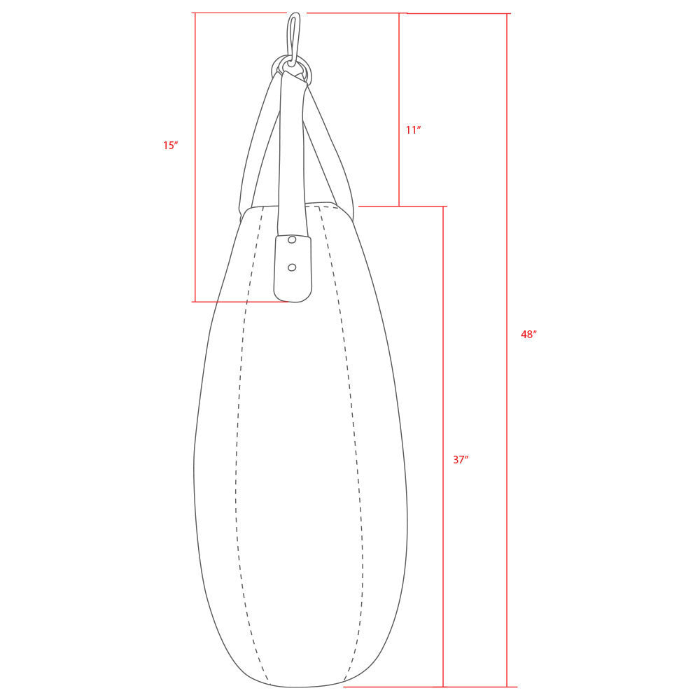 Revgear 60lb Tear Drop Bag - Heavy Punching Bag for Martial Arts