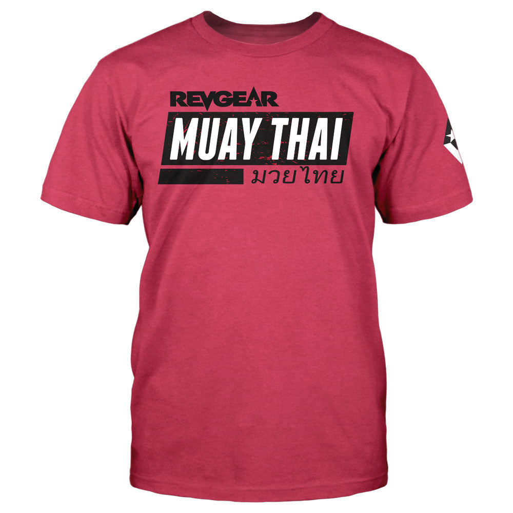 Revgear TR Muay Thai Tee - Cardinal | Lightweight & Breathable Training Shirt