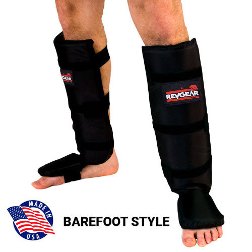Revgear Ultralight Barefoot Shin and Instep Guard for MMA & Grappling
