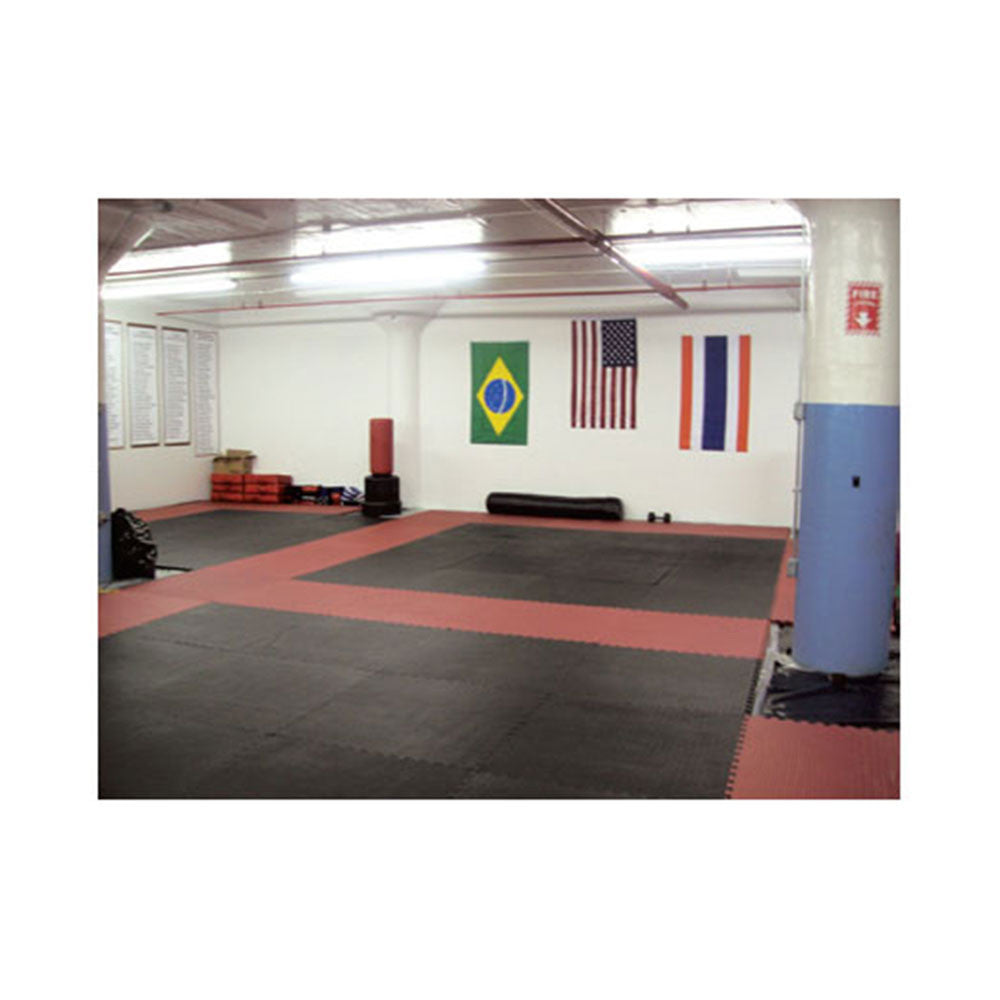 Tatami Style Puzzle Mats - 100 sq ft Interlocking Gym Mats